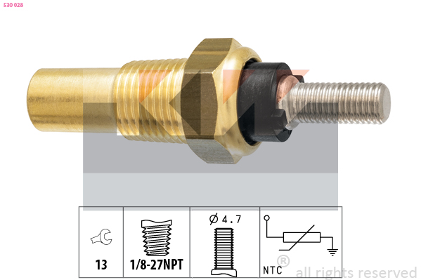 Senzor,temperatura lichid de racire 530 028 KW